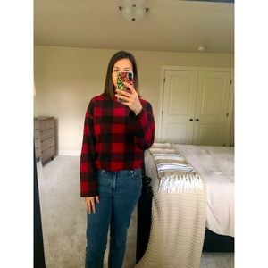 BB Dakota buffalo check plaid top size XS